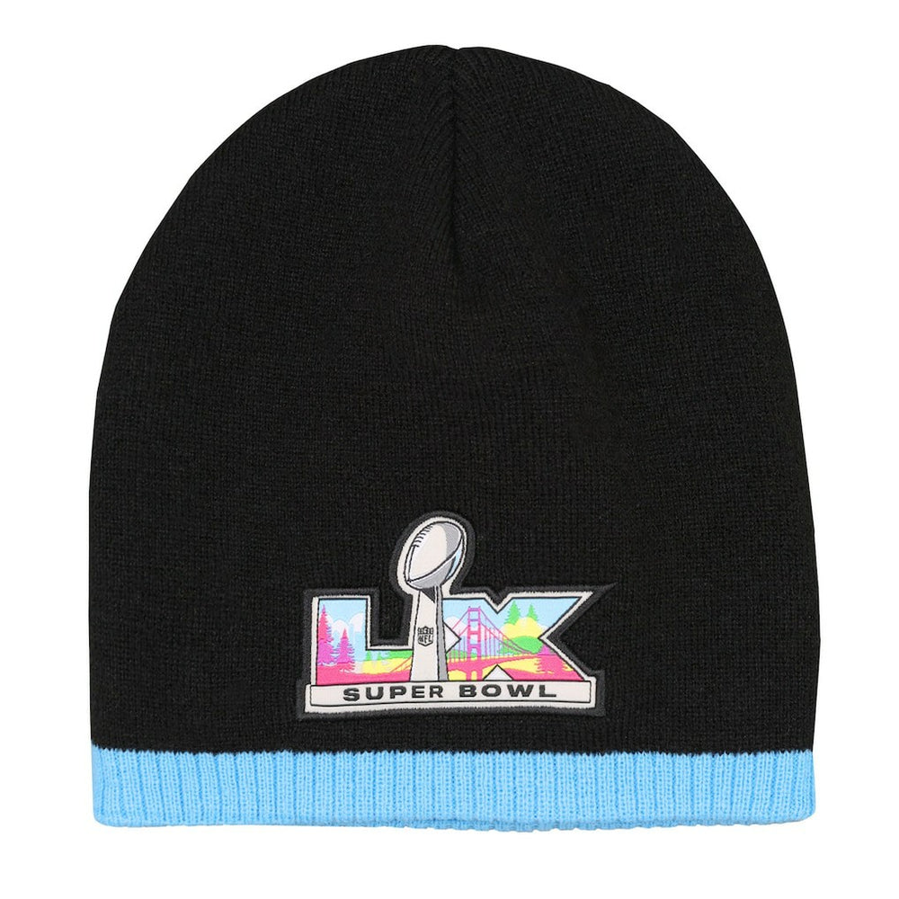 Super Bowl LX Outerstuff Youth Uncuffed Knit Hat Black