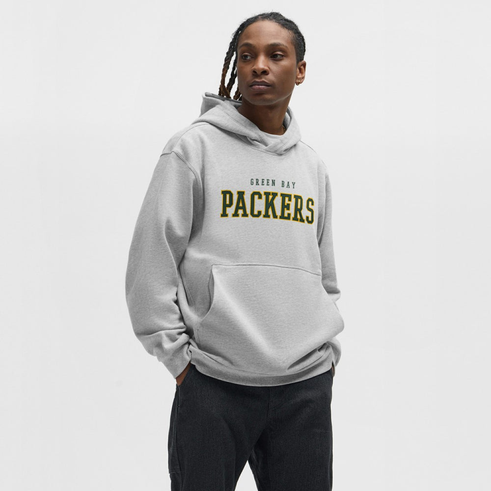 Green Bay Packers lululemon Steady State Pullover Hoodie Heathered Silver Drop