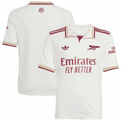 Arsenal Youth 2025/26 Third Replica Jersey White - Adidas