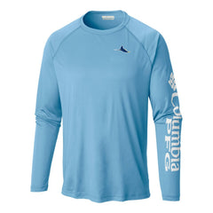 Tampa Bay Rays Columbia Terminal Tackle Long Sleeve Shirt - Light Blue - Columbia Online