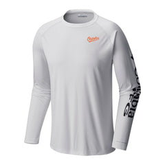 Baltimore Orioles Columbia Terminal Tackle Long Sleeve Shirt - White - Columbia Sale