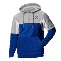 Texas Rangers Columbia Men's Lodge Fleece Quarter-Zip Hoodie - Royal - Columbia Lifestyle