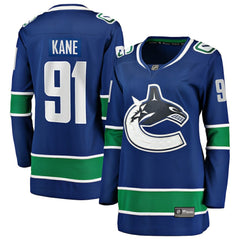 Evander Kane Vancouver Canucks Fanatics Women's Home Breakaway Player Jersey - Blue - NHL 203277908