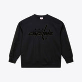 Washington Capitals Mitchell & Ness Phantom Fleece Crew Neck Sweatshirt - Black - NHL 203279092