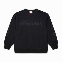Pittsburgh Penguins Mitchell & Ness Phantom Fleece Crew Neck Sweatshirt - Black - NHL 203279103