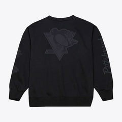 Pittsburgh Penguins Mitchell & Ness Phantom Fleece Crew Neck Sweatshirt - Black - NHL 203279103