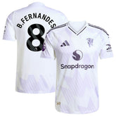 Bruno Fernandes Manchester United 2025/26 Away Player Jersey White - Adidas