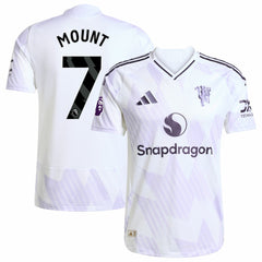 Mason Mount Manchester United 2025/26 Away Player Jersey White - Adidas Discount