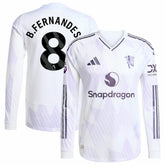 Bruno Fernandes Manchester United 2025/26 Away Long Sleeve Player Jersey White - Adidas sale