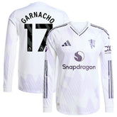 Alejandro Garnacho Manchester United 2025/26 Away Long Sleeve Player Jersey White - Adidas outlet