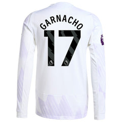 Alejandro Garnacho Manchester United 2025/26 Away Long Sleeve Player Jersey White - Adidas outlet