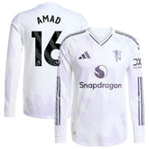 Amad Diallo Manchester United 2025/26 Away Long Sleeve Player Jersey White - Adidas