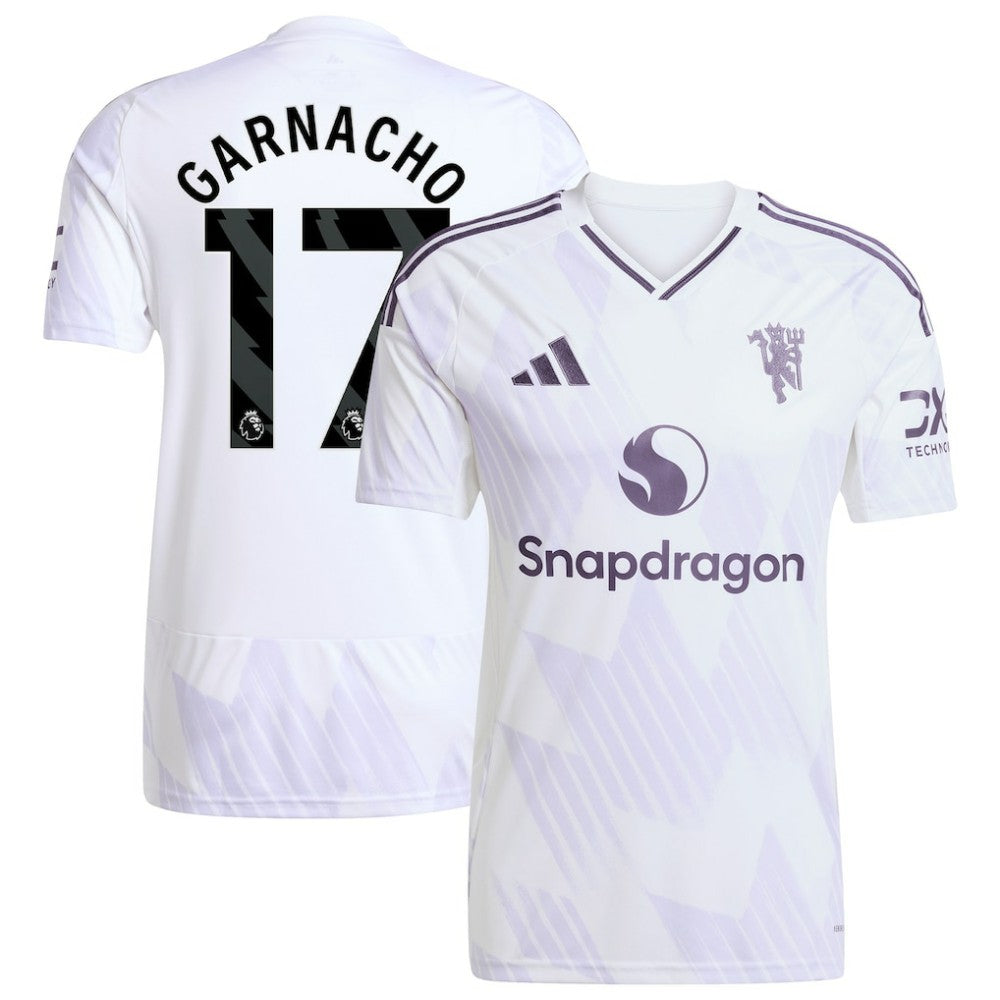 Alejandro Garnacho Manchester United 2025/26 Away Replica Player Jersey White - Adidas outlet