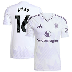 Amad Diallo Manchester United 2025/26 Away Replica Player Jersey White - Adidas for sale