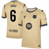 Gavi Barcelona 2025/26 Away Stadium Replica Jersey Gold - Nike