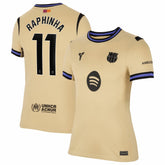 Raphinha Barcelona Women's 2025/26 Away Stadium Replica Jersey Gold - Nike outlet