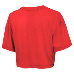 Philadelphia Phillies Majestic Threads Women's Boxy Crop T-Shirt - Red - MLB Discount