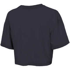 Detroit Tigers Majestic Threads Women's Boxy Crop T-Shirt - Navy - MLB Sale