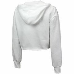 San Diego Padres Majestic Threads Women's Cropped Have A Field Day Tri-Blend Hoodie - White - MLB Online