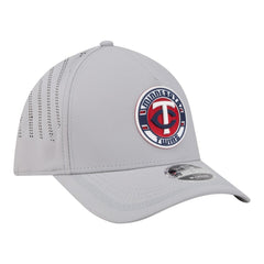 Minnesota Twins New Era Patch 39THIRTY A-Frame M-Crown Perforated Flex Hat - Gray - New Era on Sale