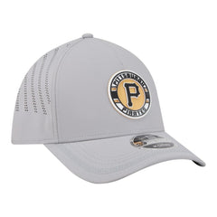 Pittsburgh Pirates New Era Patch 39THIRTY A-Frame M-Crown Perforated Flex Hat - Gray - New Era Online