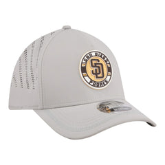 San Diego Padres New Era Patch 39THIRTY A-Frame M-Crown Perforated Flex Hat - Gray - New Era on Sale
