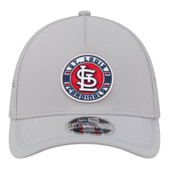 St. Louis Cardinals New Era Patch 39THIRTY A-Frame M-Crown Perforated Flex Hat - Gray - New Era on Sale