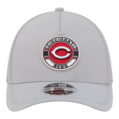 Cincinnati Reds New Era Patch 39THIRTY A-Frame M-Crown Perforated Flex Hat - Gray - New Era Lifestyle