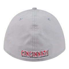Cincinnati Reds New Era Patch 39THIRTY A-Frame M-Crown Perforated Flex Hat - Gray - New Era Lifestyle