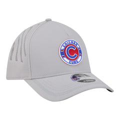 Chicago Cubs New Era Patch 39THIRTY A-Frame M-Crown Perforated Flex Hat - Gray - New Era on Sale