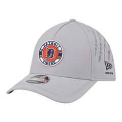 Detroit Tigers New Era Patch 39THIRTY A-Frame M-Crown Perforated Flex Hat - Gray - New Era on Sale