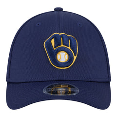 Milwaukee Brewers New Era Dash 39THIRTY Flex Hat - Navy - New Era Discount