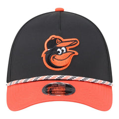 Baltimore Orioles New Era Rope M-Crown A-Frame 39THIRTY Flex Hat - Black/Orange - New Era Sale