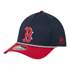 Boston Red Sox New Era Rope M-Crown A-Frame 39THIRTY Flex Hat - Navy/Red - New Era Sale