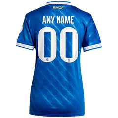 Real Madrid Women's 2025/26 Third Replica Custom Jersey Blue - Adidas
