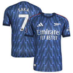 Bukayo Saka Arsenal 2025/26 Away Player Jersey Blue - Adidas outlet
