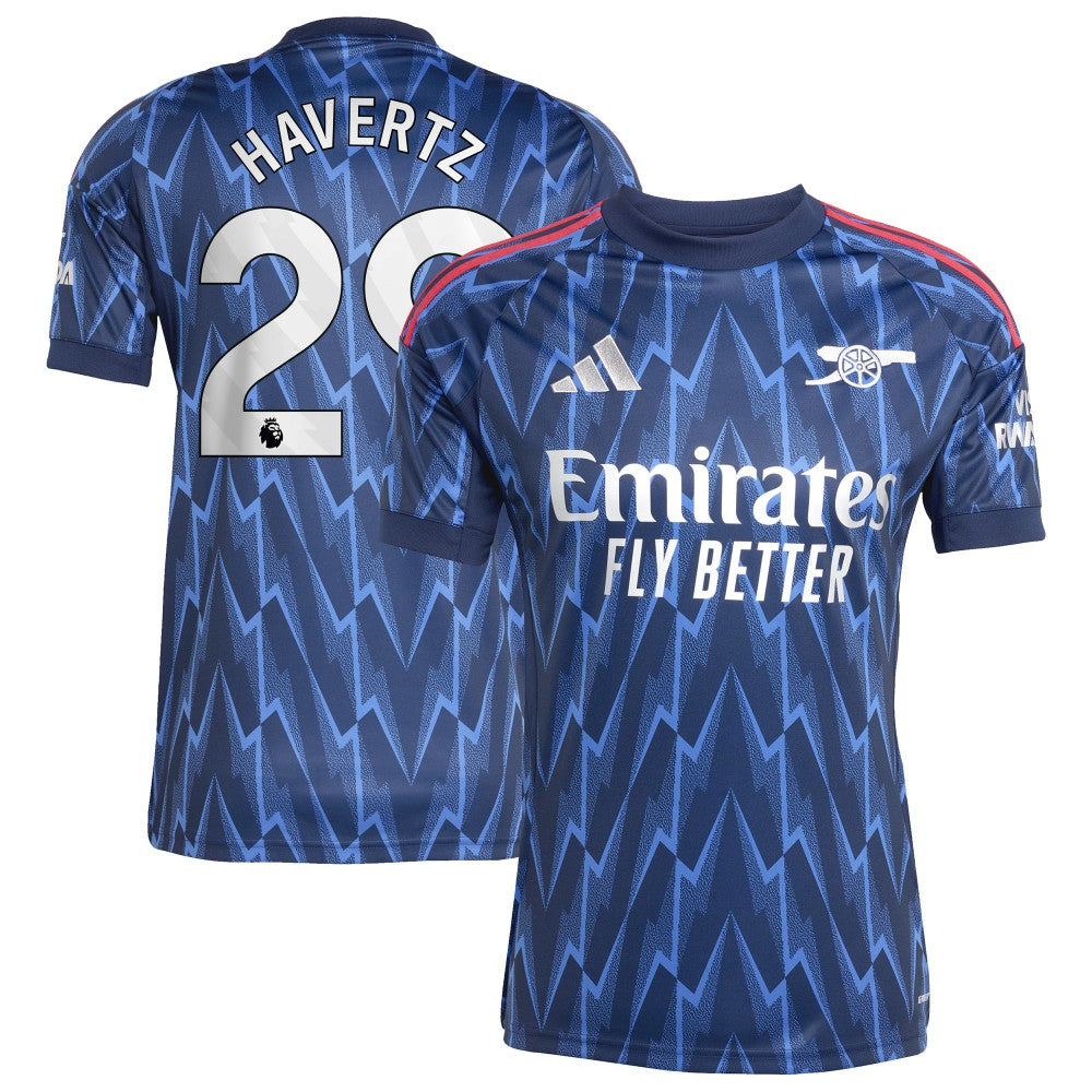 Kai Havertz Arsenal 2025/26 Away Replica Player Jersey Blue - Adidas for sale