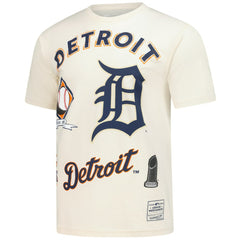 Detroit Tigers Mitchell & Ness Legacy Defined T-Shirt - Cream - Mitchell & Ness on Sale