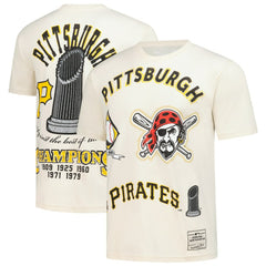 Pittsburgh Pirates Mitchell & Ness Legacy Defined T-Shirt - Cream - Mitchell & Ness Discount