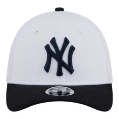 New York Yankees New Era Youth Baseball 39THIRTY M-Crown Flex Hat - White/Navy - New Era Discount