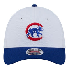 Chicago Cubs New Era Youth Baseball 39THIRTY M-Crown Flex Hat - White/Royal - New Era Discount