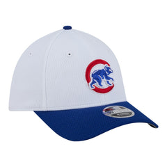 Chicago Cubs New Era Youth Baseball 39THIRTY M-Crown Flex Hat - White/Royal - New Era Discount