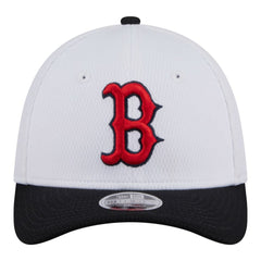 Boston Red Sox New Era Youth Baseball 39THIRTY M-Crown Flex Hat - White/Navy - New Era Sale