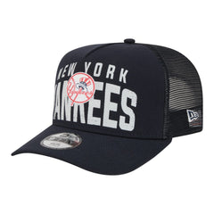 New York Yankees New Era Youth Logo Fade A-Frame 9FIFTY Snapback Hat - Navy - New Era Discount