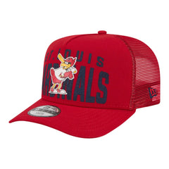 St. Louis Cardinals New Era Youth Logo Fade A-Frame 9FIFTY Snapback Hat - Red - New Era Sale