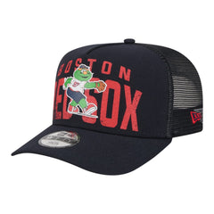 Boston Red Sox New Era Youth Logo Fade A-Frame 9FIFTY Snapback Hat - Navy - New Era Sale
