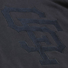 San Francisco Giants Mitchell & Ness Phantom Fleece Crewneck Sweatshirt - Black - Mitchell & Ness Discount
