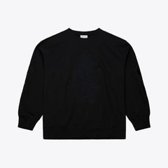 Chicago Cubs Mitchell & Ness Phantom Fleece Crewneck Sweatshirt - Black - Mitchell & Ness Online
