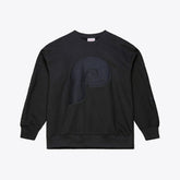 Philadelphia Phillies Mitchell & Ness Phantom Fleece Crewneck Sweatshirt - Black - Mitchell & Ness Lifestyle