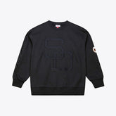 San Diego Padres Mitchell & Ness Phantom Fleece Crewneck Sweatshirt - Black - Mitchell & Ness on Sale